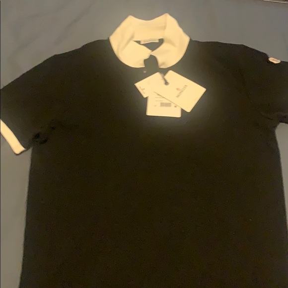 Black and White Moncler Polo **NEVER WORN** NEW!! - Picture 2 of 7